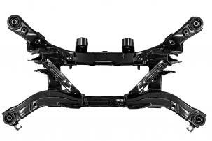 Estructura de chapa de una viga del eje trasero