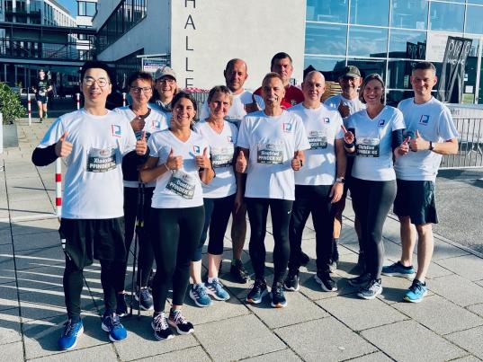 PFINDER at the 13th &quot;Flugfeld&quot; company run in Böblingen